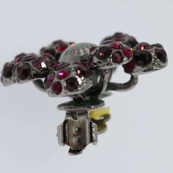 LOUIS VUITTON Brooke de Reuille Mille Eune Nuit Earring Red - Picture 3 of 11